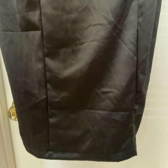 NWT Pinup Couture Black Satin Mona Retro Dress - Picture 9 of 12